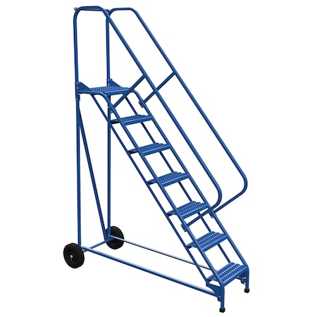Vestil 100 H Steel Roll A Fold Ladder, 50 deg., Grip, 7 Step, 7 in Steps LAD-RAF-7-G-EZ